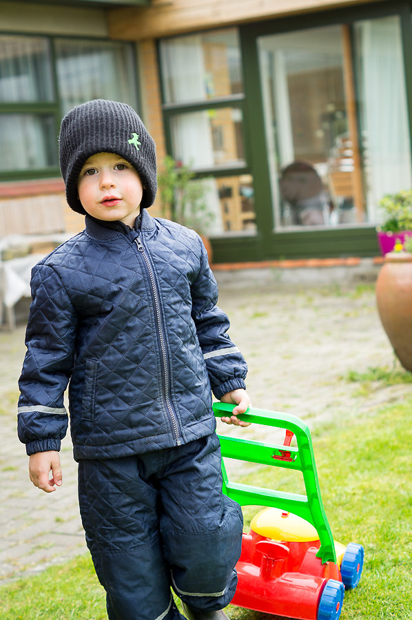 Mads with his lawnmower