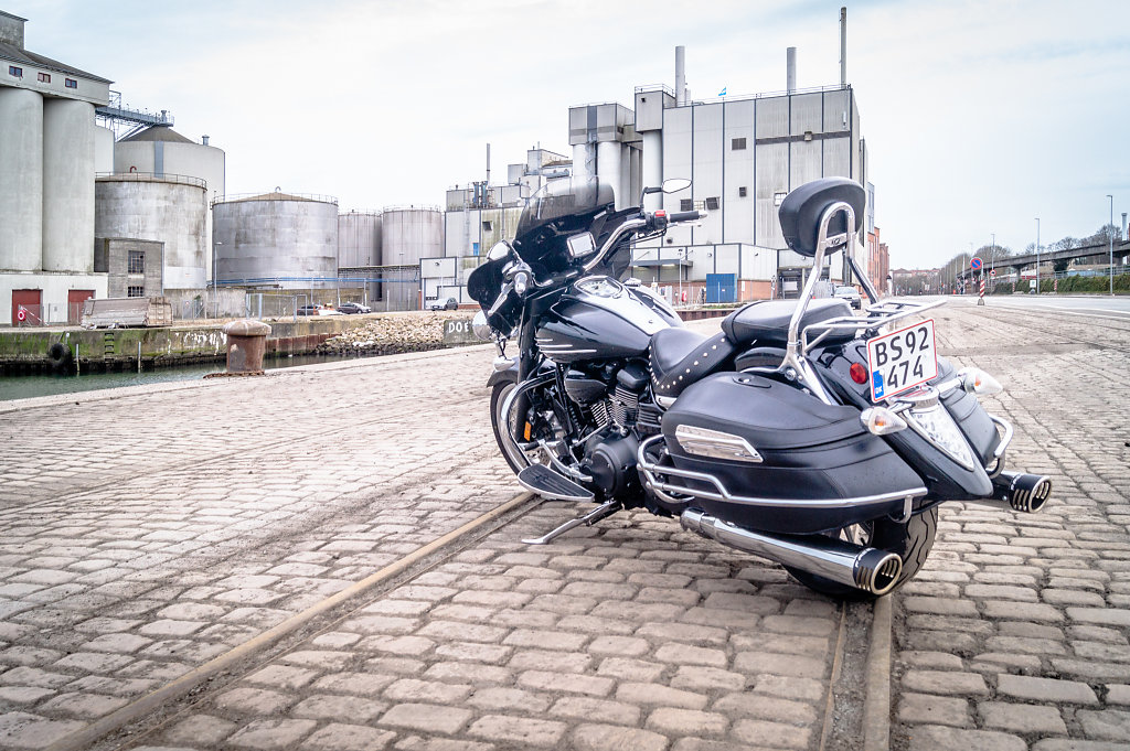 Model and Motorcycle
