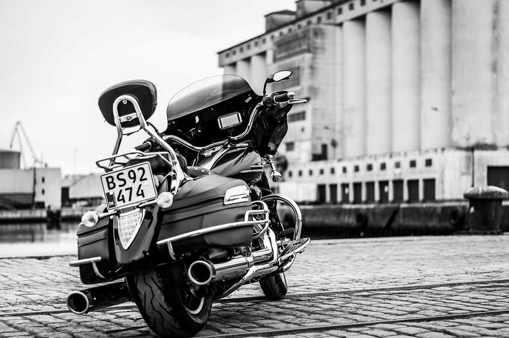 Model and Motorcycle